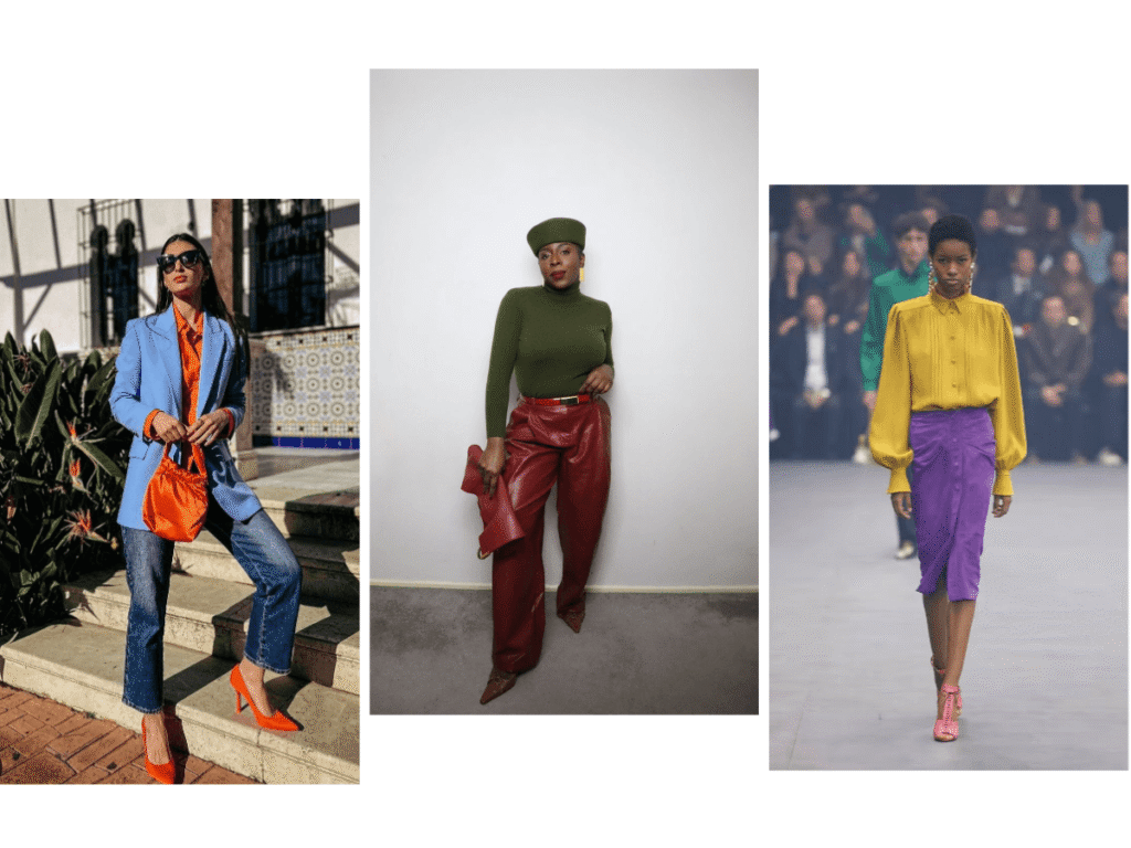 looks avec ces couleurs complémentaires