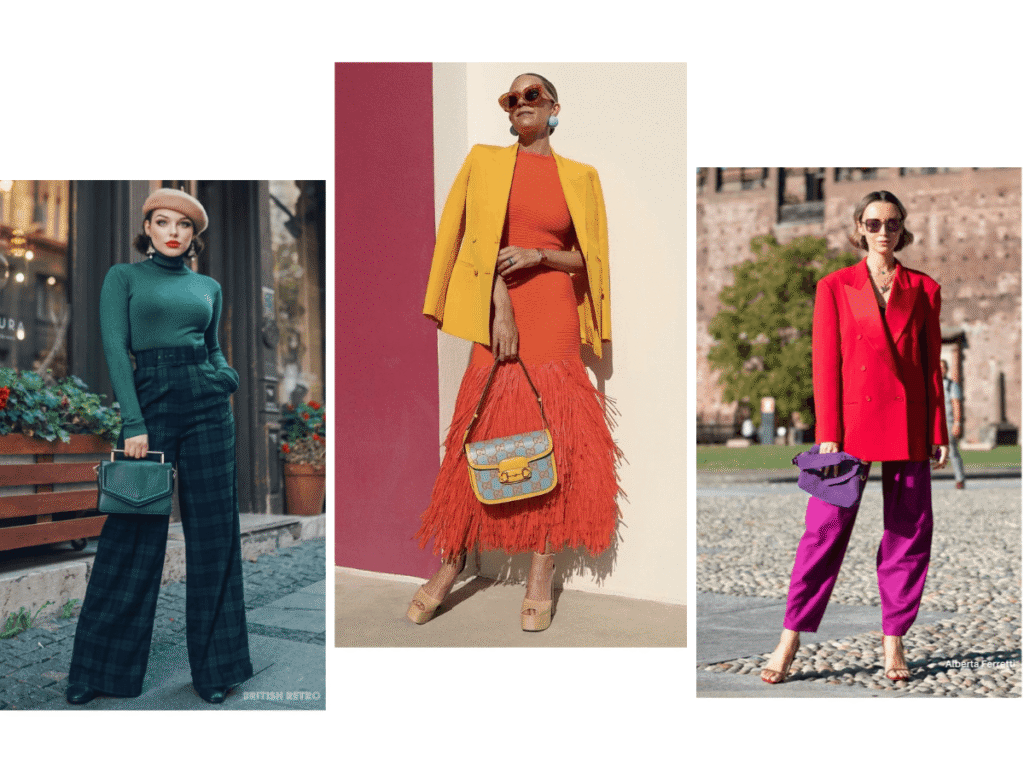 looks avec des couleurs analogues