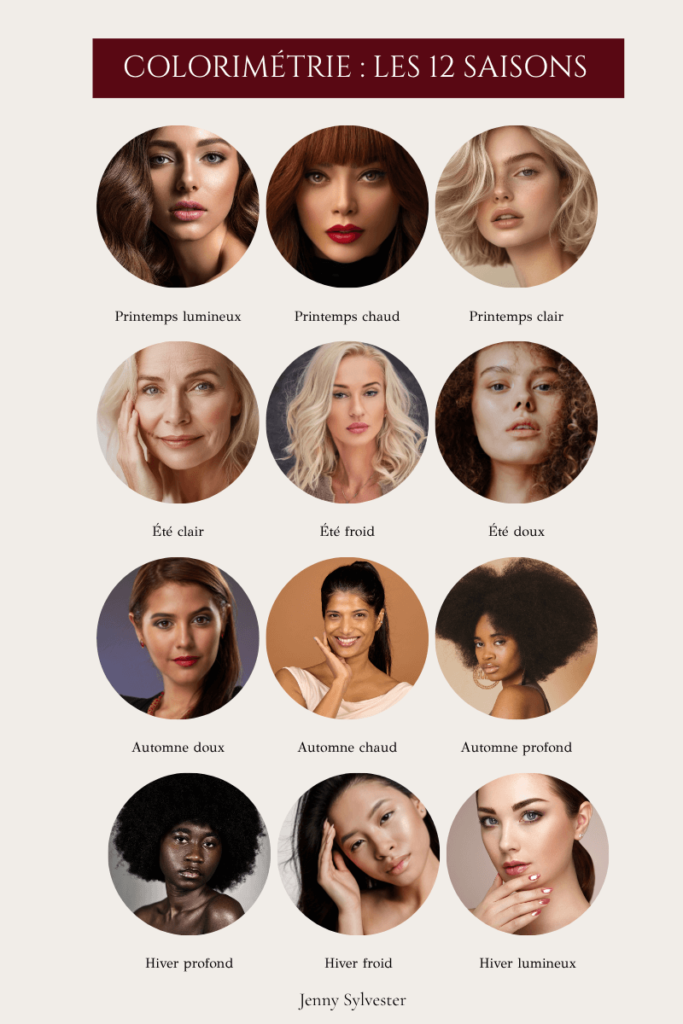 colorimétrie 12 saisons