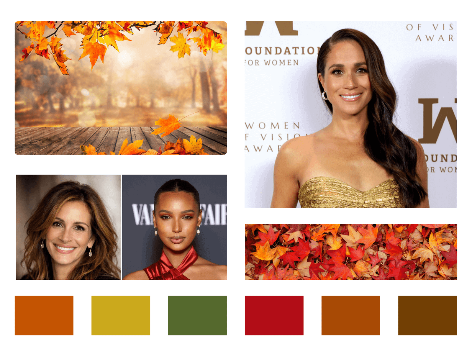 a quoi ressemble la femme qui appartient à la colorimétrie automne