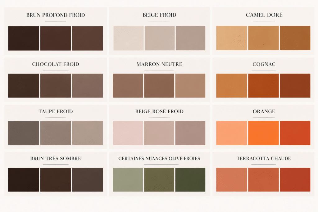 colorimétrie hiver profond