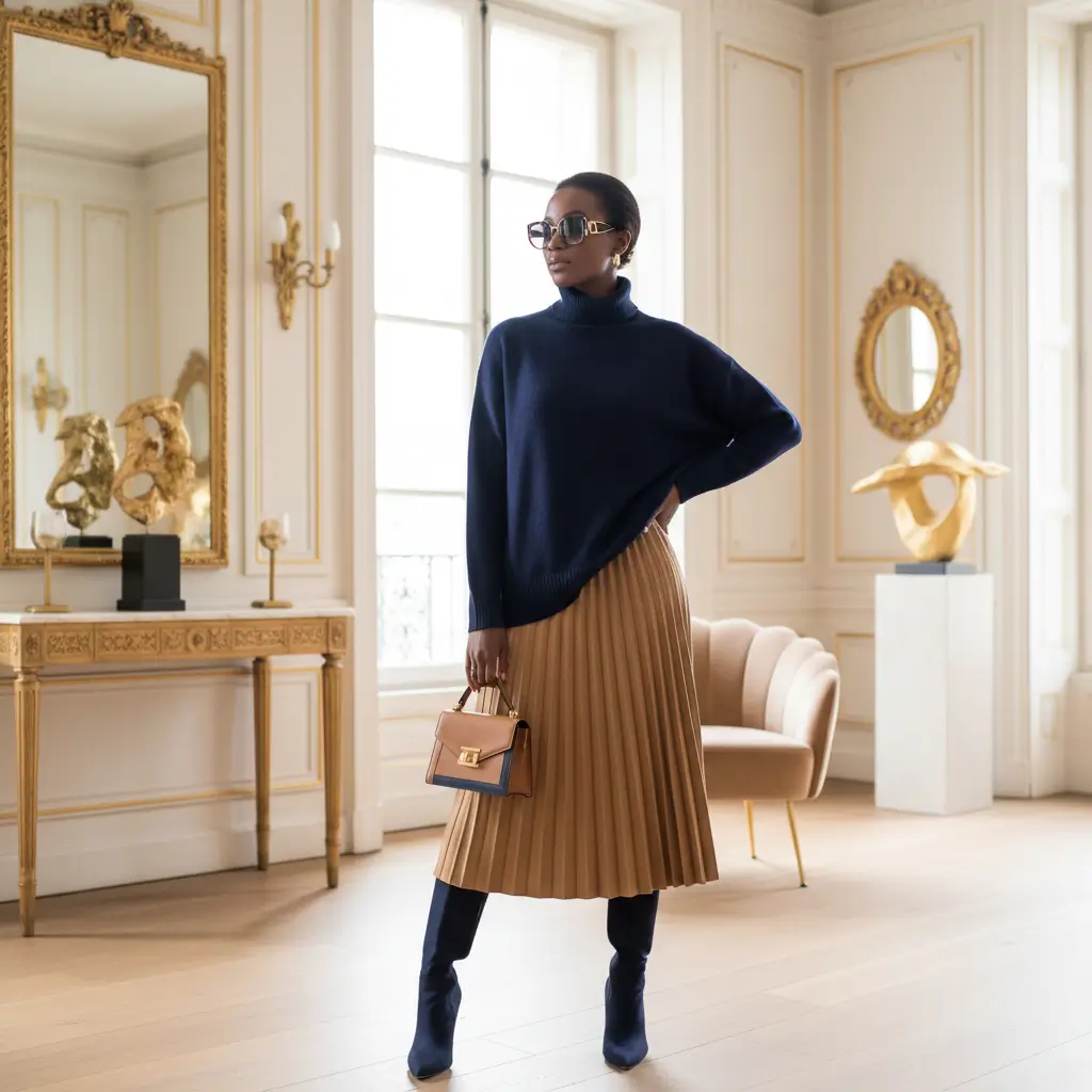 femme noire élégante